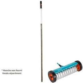 Gardena Escarificador de Ruedas Combisystem para Césped - 32 cm - Dientes Acero Inoxidable antiatasco para Musgo, Rastrojos y Malezas (Sin Mango) Gardena Escarificador de Ruedas Combisystem para Césped - 32 cm - Dientes Acero Inoxidable antiatasco para Musgo, Rastrojos y Malezas (Sin Mango)