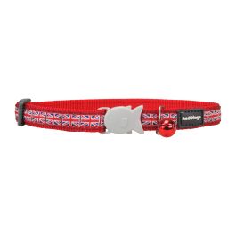 Collar para Gato Red Dingo Union Jack 20-32 cm Rojo