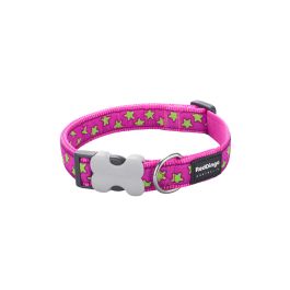 Collar para Perro Red Dingo STYLE STARS LIME ON HOT PINK 15 mm x 24-36 cm