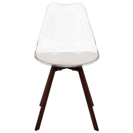 Home Deco Factory Silla Tra. Scott con Cojín Beige Plástico