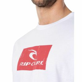 Camiseta de Manga Corta Hombre Rip Curl Hallmark Blanco Hombre