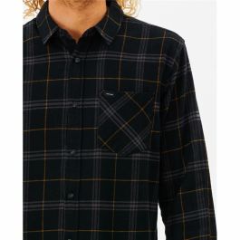Camisa de Manga Larga Hombre Rip Curl Checked in Flannel Franela Negro