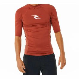 Camiseta de Manga Corta Infantil Rip Curl Wave Upf Marrón