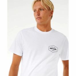 Camiseta de Manga Corta Hombre Rip Curl Stapler Blanco