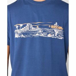 Camiseta de Manga Corta Hombre Rip Curl Paradise Land Azul