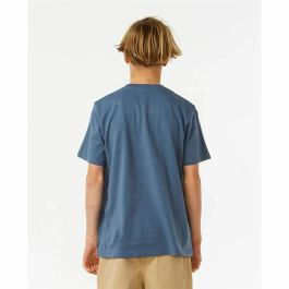 Camiseta de Manga Corta Infantil Rip Curl Lost Island Azul