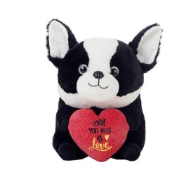 Peluche perrito boli corazón 28cm_3 stdos. Peluche perrito boli corazón 28cm_3 stdos.