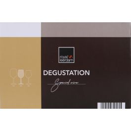 Royal Leerdam Set 6 Copas de Vino Degustation de 45 cl, Medidas individuales 7 x 8.5 x 20.1 cm