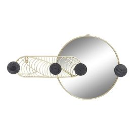 Espejo de pared DKD Home Decor Negro Dorado 44 x 7 x 25 cm Precio: 17.5000001. SKU: S3014026