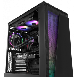 NOX Hummer Blaster NXHUMMERBLASTER Semitorre ATX ARGB USB 3.0 Negro Ventana