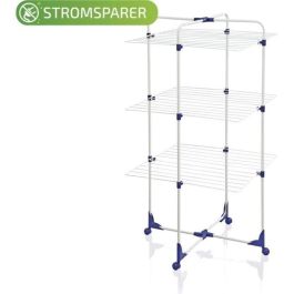 Secadora de ropa - LEIFHEIT - Tower 270 - 81454 - Tendedero de torre - Tendedero con ruedas - Posibilidad de semiapertura - 27 m - Blanco