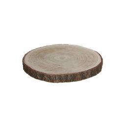 Mica Decorations Base decorativa tronco de madera natural Ø30x3cm