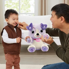 Vtech Violeta, mi amigo Magic Paws - Peluche Interactivo para Aprender - Idioma Francés