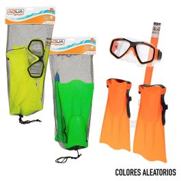 Gafas de Buceo con Tubo y Aletas Colorbaby (6 Unidades) Gafas de Buceo con Tubo y Aletas Colorbaby (6 Unidades)