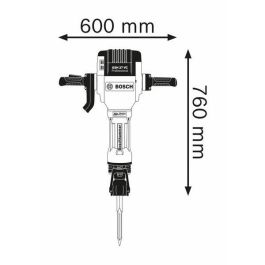 Bosch GSH 27 VC 0 611 30A 000 - Martillo Demoledor Eléctrico 2000W, 62 J, 1000 ppm, 29.5 kg con Maletín