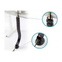 Digitus DA-90505 Bandeja Portacables Curva ABS y Metal Negra 130 m