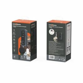 Link2Home Kit Timbre Conectado Inteligente Wi-Fi Audio Bidireccional, con Timbre Inalámbrico, Tarjeta SD 8GB y Compatible Google Home Alexa