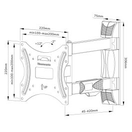 Soporte TV Neomounts WL40-550BL12 32-55" 35 kg