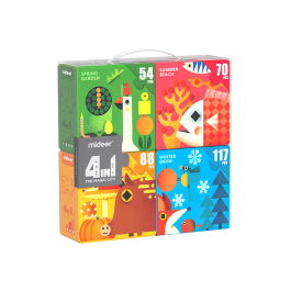 Andreutoys Puzle 4 en 1 Estaciones 54/70/88/117 piezas Niños 4 años Precio: 26.94999967. SKU: B1KA3LK94W