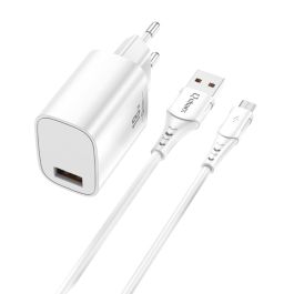 Qcharx international Kit Cargador de carga rápida 18W con cable USB a Micro, ignífugo y chip inteligente Qcharx international Kit Cargador de carga rápida 18W con cable USB a Micro, ignífugo y chip inteligente Precio: 8.79000023. SKU: B15SQQ6TLA