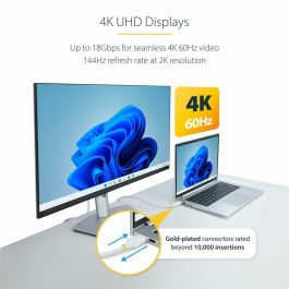 Cable USB Startech HDMI2-CABLE-4K60-10W Blanco 3 m