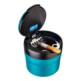 Cenicero redondo con led, colores surtidos, ø8 x 7 cm