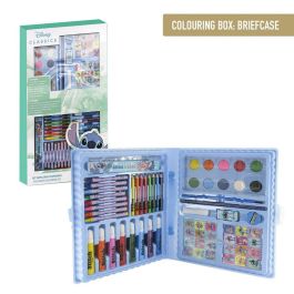Cerdá Set Papelería Coloreable Caja Stitch Azul para niños +3 años, 26.7x45.3x3.0 cm
