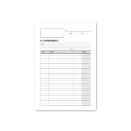 Liderpapel Talonario Notas de Expediente Cuarto Duplo Texto en Portugues