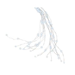 Lumineo Guirnalda Micro LED para Árbol Exterior 1,8 m Blanco Frío, 408 LEDs con Temporizador IP44
