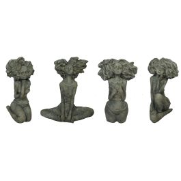 DKD Home Decor Figura Decorativa Urban: Chica de Cemento Gris para Hogar, 9x25x20 cm. Pack de 4 Unidades Surtidas Precio: 20.3643. SKU: B1AJPX3Z9A