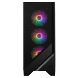 MSI Caja MAG FORGE 121A AIRFLOW Mid-Tower Negra RGB, 2xUSB3.2, ARGB Fans, ATX/M-ATX/ITX, Ventana Lateral, 306-7G23A27-HH9