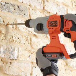 Black&Decker BCD900E2K Taladro Percutor Inalámbrico SDS Plus 18V con 2 Baterías 2.5Ah y Maletín