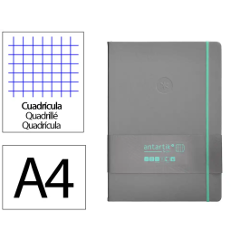 Antartik Cuaderno A4 Tapa Dura Hojas Cuadriculadas Gris y Turquesa 100 Hojas 80gr FSC Precio: 11.49999972. SKU: B1C7NSQML3