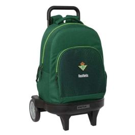 Mochila Escolar con Ruedas Real Betis Balompié Verde 33 x 45 x 22 cm