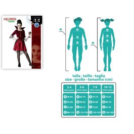 Disfraz Vampiresa Borgoña Niña Infantil 10-12 Años Disfraz Vampiresa Borgoña Niña Infantil 10-12 Años