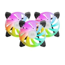 Mars Gaming MF-3A Kit 3 Ventiladores 120mm ARGB 360º Sin Marco Ultrasilenciosos compatible Aura Sync/Mystic Light/RGB Fusion Mars Gaming MF-3A Kit 3 Ventiladores 120mm ARGB 360º Sin Marco Ultrasilenciosos compatible Aura Sync/Mystic Light/RGB Fusion