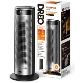 Dreo Solaris 628 Calentador Adicional 1500 W Columna Negro