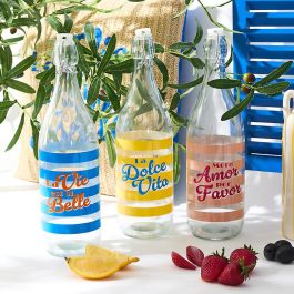 Home Deco Factory Botella Vidrio 1 L Dolce Vita