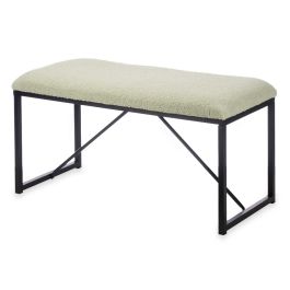 Banco Borreguito Verde Giftdecor 81x42x38 cm - Metal y Tela Banco Borreguito Verde Giftdecor 81x42x38 cm - Metal y Tela