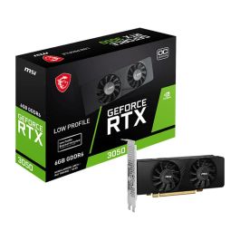 MSI Tarjeta Gráfica GeForce RTX 3050 LP OC 6GB GDDR6 PCI Express x8 4.0, 7680 x 4320 Pixeles