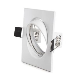 Aro Foco Downlight Basculante Cuadrado Aluminio Blanco 83/83Mm Precio: 1.68999974. SKU: B1GMSQLJP7