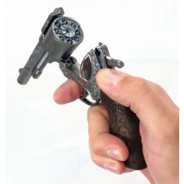 Revolver 8 tiros color plata 22x5x3,5 cm Revolver 8 tiros color plata 22x5x3,5 cm