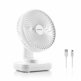 Ventilador de Escritorio Recargable Fanrec InnovaGoods Ø5,4'' 3600 mAh / 13,3 W
