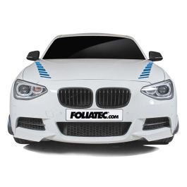 Pegatina Para Coche Diseño Sombras Azul FO33942