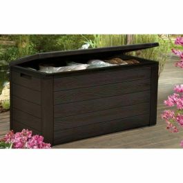 TOOD Baúl de almacenamiento de resina - 300 L - Aspecto de madera marrón - 120 x 46 x 58 cm Precio: 80.98999964. SKU: B1942JWQDQ