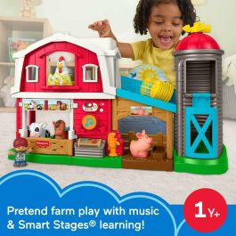Fisher-Price JGX08 - Conjunto de juego multilingüe Little People Animales de granja