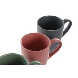 DKD Home Decor Mug Lianfeng 21 Verde Rosa 12 x 17 x 39 cm Set de 6