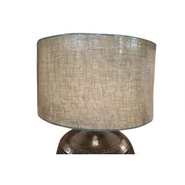 DKD Home Decor Lampara Sobremesa Bronce Beige Aluminio 42 x 69 x 42 cm