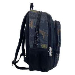 CYP BRANDS Mochila Roar Jurassic World 43cm adaptable con tres compartimentos, bolsillos laterales y tirantes ergonómicos