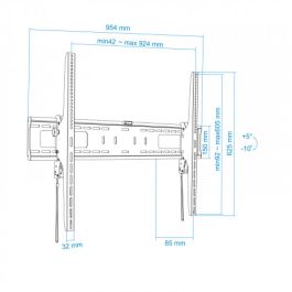 Soporte de Pared TooQ LP42100T-B 60" 100"